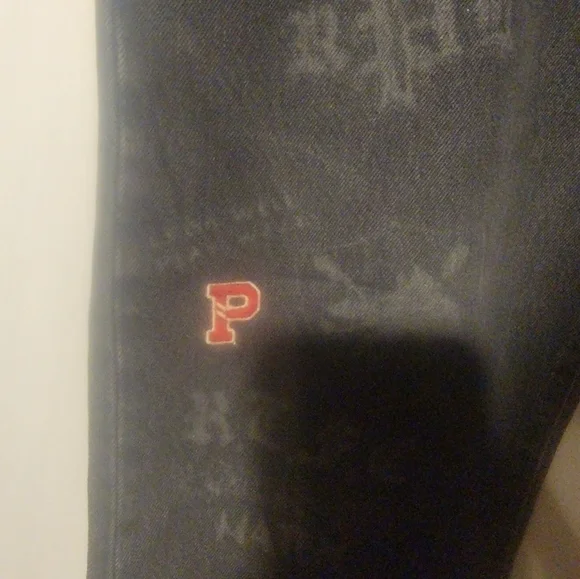 Polo Ralph Lauren RL Tigers Varsity P Graffiti Classic Fit Jeans 38 x 32 - Picture 3 of 10